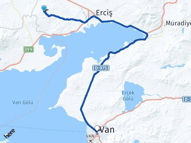 Çimen Van Otogarı Arası Kaç Km - Yol Tarifi