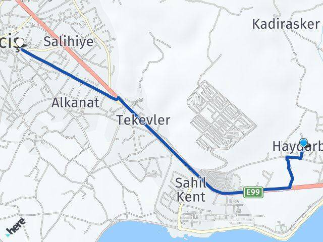 Haydarbey Vanyolu Arası Kaç Km - Yol Tarifi
