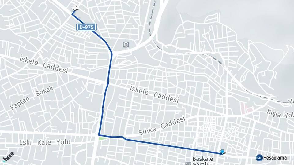 Van İpekyolu Tuşba Arası Kaç Km - Yol Haritası