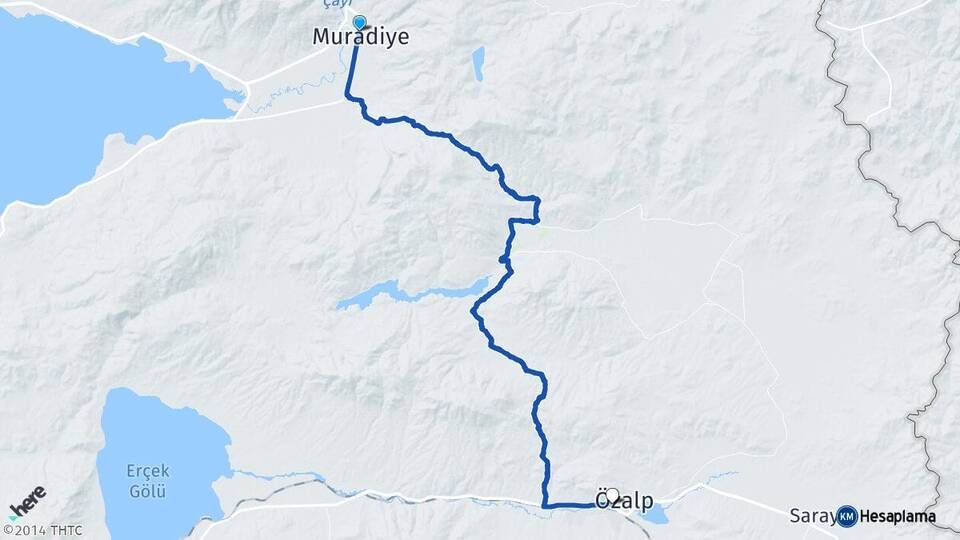 Van Muradiye Özalp Arası Kaç Km - Yol Haritası