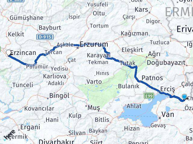 Sağmalı Erzincan Arası Kaç Km - Yol Tarifi