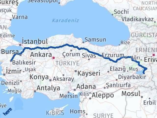 Tuşba Balıkesir Arası Kaç Km - Yol Tarifi