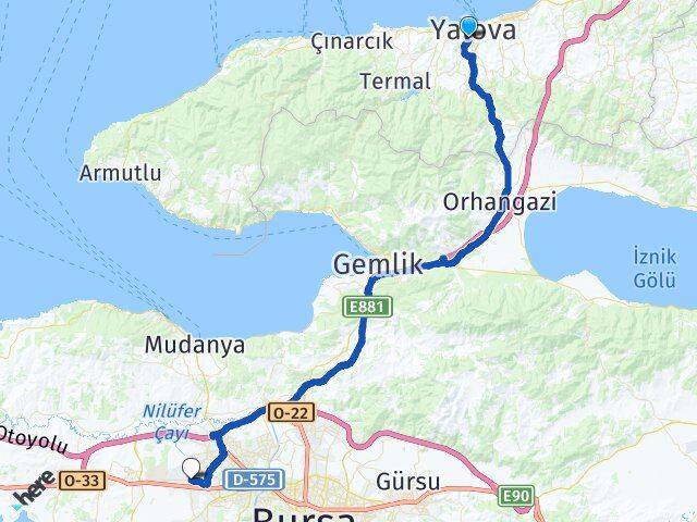 Bağlarbaşı Nilüfer Arası Kaç Km - Yol Tarifi