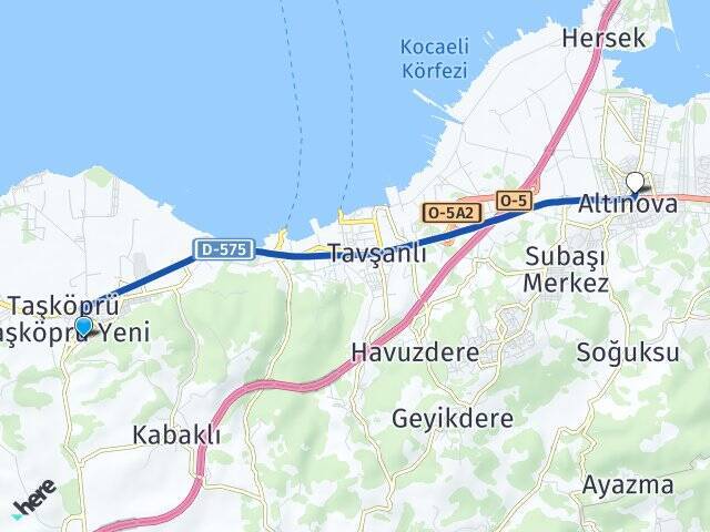 Taşköprü Altınova Arası Kaç Km - Yol Tarifi