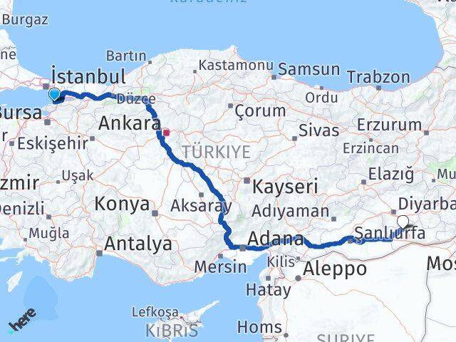 Yalova Mazıdağı Mardin Arası Kaç Km - Yol Haritası