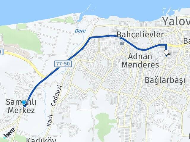 Samanlı Dere Arası Kaç Km - Yol Tarifi