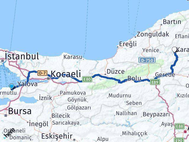 Termal Karabük Arası Kaç Km - Yol Tarifi