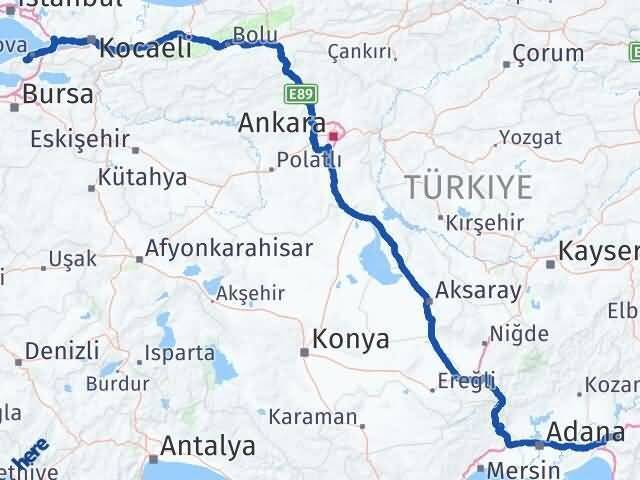 Termal Osmaniye Arası Kaç Km - Yol Tarifi