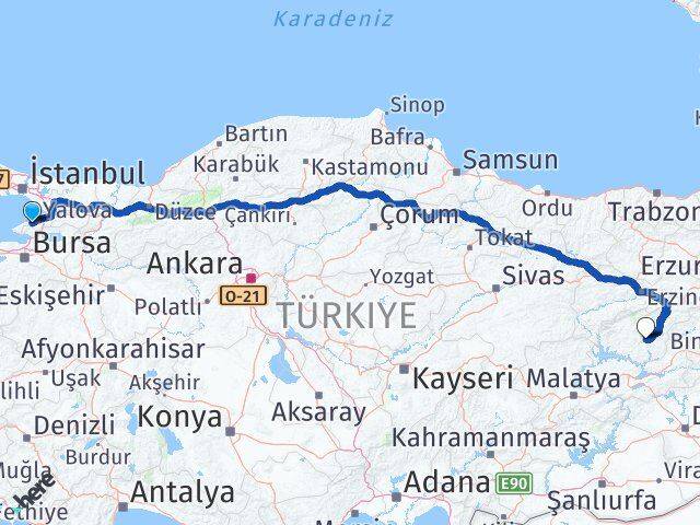 Termal Tunceli Arası Kaç Km - Yol Tarifi