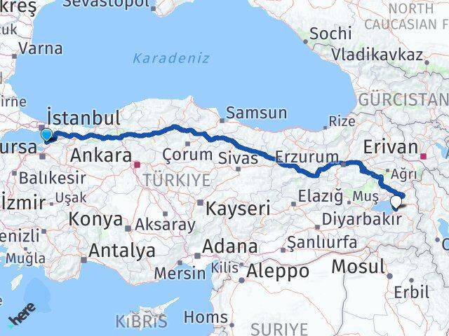 Termal Van Arası Kaç Km - Yol Tarifi