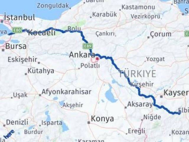 Yalova Tufanbeyli Adana Arası Kaç Km - Yol Haritası