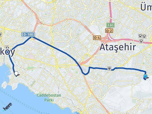 Yeditepe Üniversitesi Fenerbahçe Arası Kaç Km - Yol Tarifi