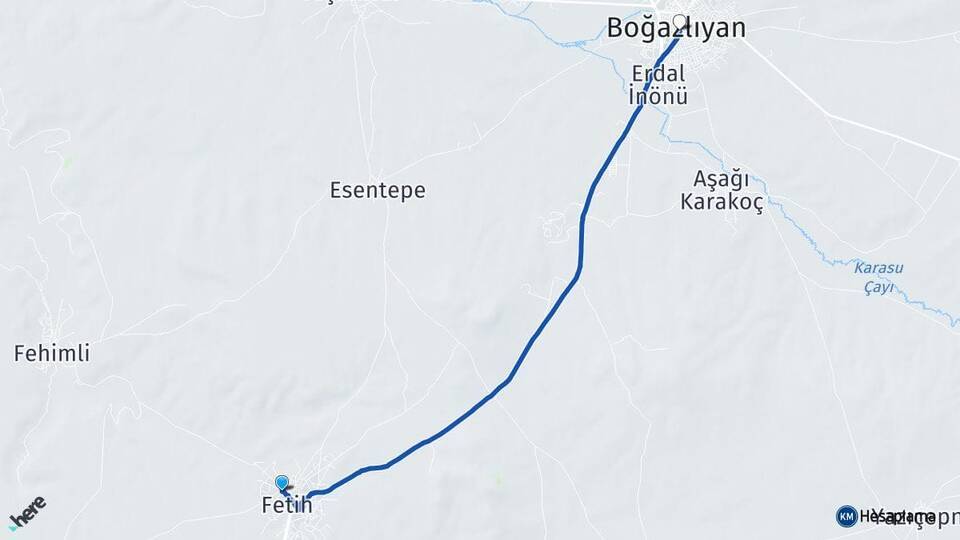Özler Boğazlıyan Arası Kaç Km - Yol Tarifi