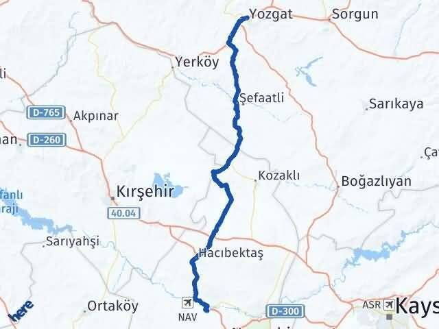 Yozgat Gülşehir Arası Kaç Km - Yol Tarifi