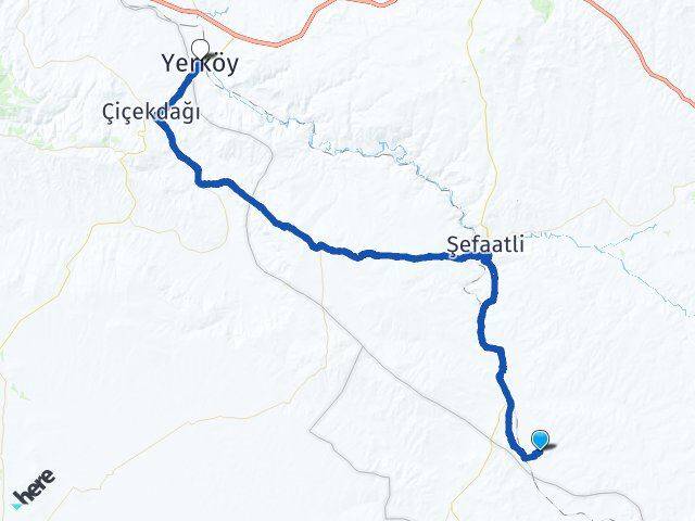 Başköy Yerköy Arası Kaç Km - Yol Tarifi