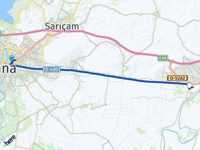 Yüreğir Otogarı Yakapınar Arası Kaç Km - Yol Tarifi