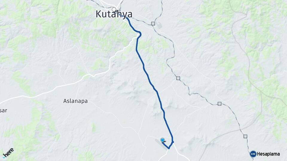 Zafer Havalimanı Kütahya Arası Kaç Km - Yol Tarifi