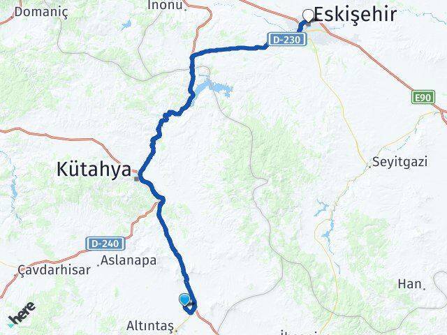 Zafer Havalimanı Eskişehir Arası Kaç Km - Yol Tarifi