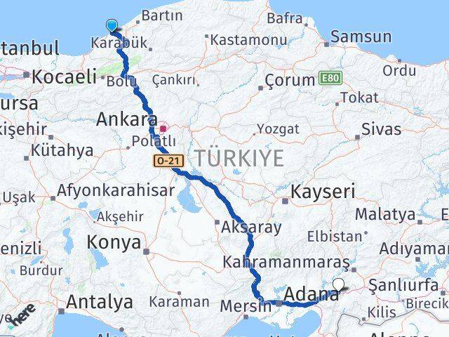 Zonguldak Bahçe Osmaniye Arası Kaç Km - Yol Haritası