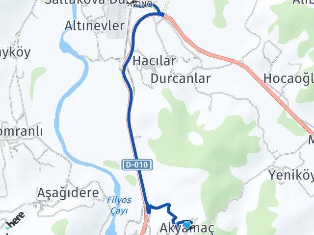 Akyamaç Zonguldak Çaycuma Havalimanı Arası Kaç Km - Yol Tarifi