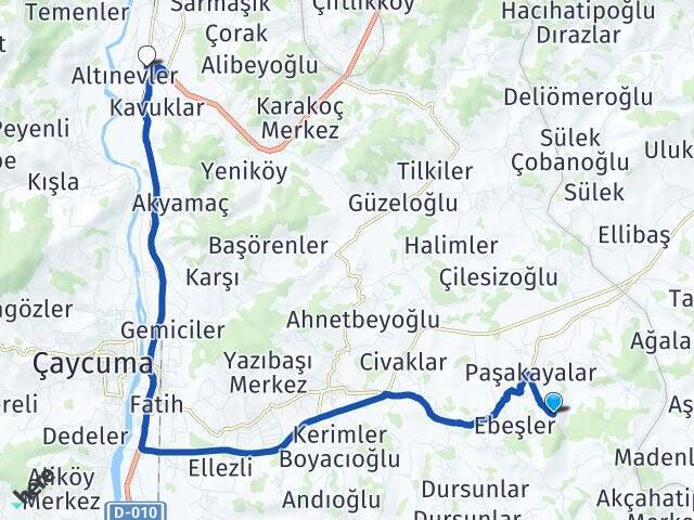 Musausta Zonguldak Çaycuma Havalimanı Arası Kaç Km - Yol Tarifi