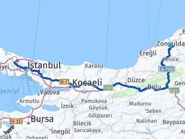 Velioğlu Arnavutköy Arası Kaç Km - Yol Tarifi