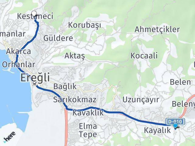 Kepez Kestaneci Arası Kaç Km - Yol Tarifi