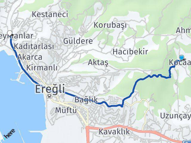 Kocaali Süleymanlar Arası Kaç Km - Yol Tarifi