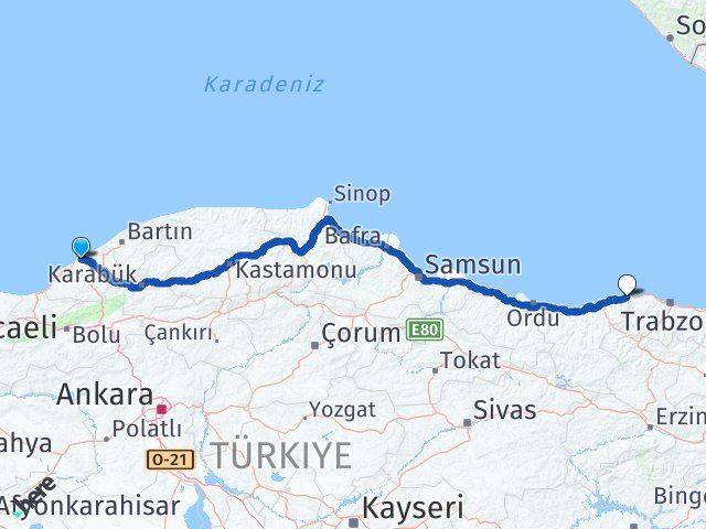 Zonguldak Eynesil Arası Kaç Km - Yol Tarifi
