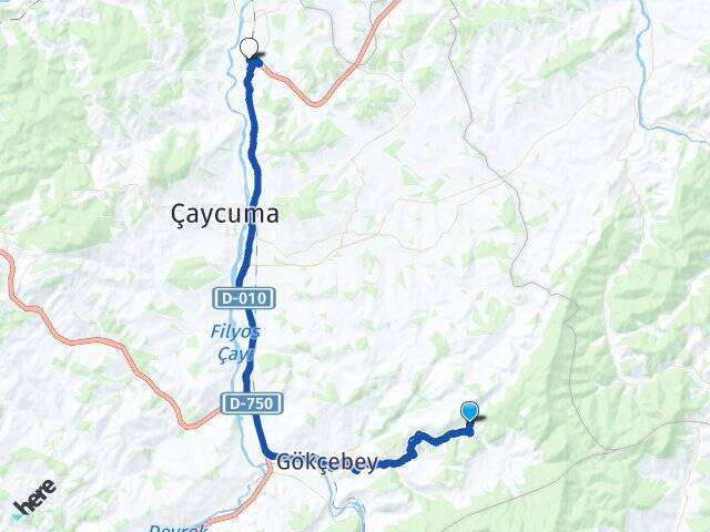 Aliusta Zonguldak Çaycuma Havalimanı Arası Kaç Km - Yol Tarifi
