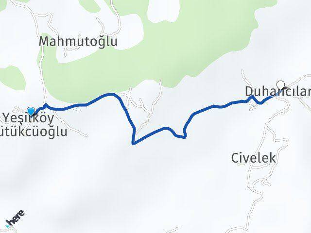 Yeşilköy Gökçebey Arası Kaç Km - Yol Tarifi