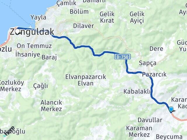 Karamanlar İncivez Arası Kaç Km - Yol Tarifi