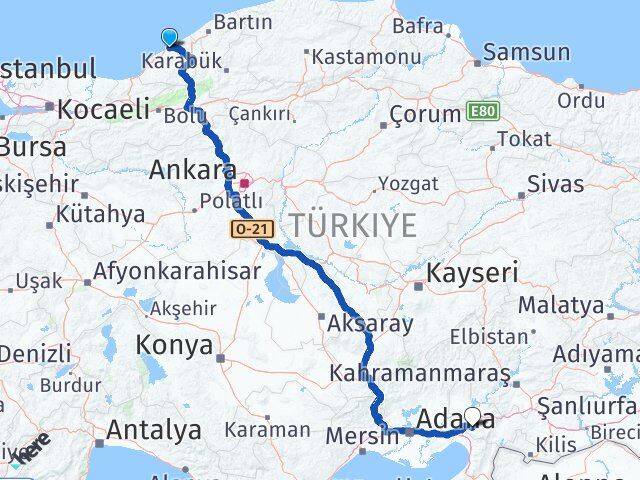 Zonguldak Kozlu Osmaniye Arası Kaç Km - Yol Haritası