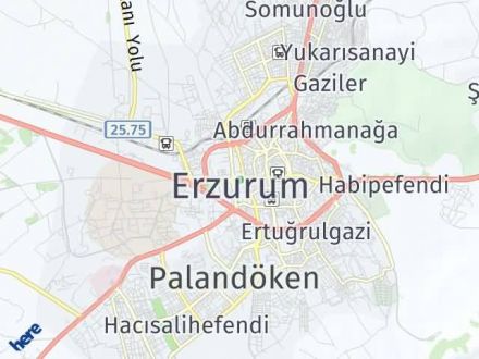 Erzurum Yol Tarifi Haritası