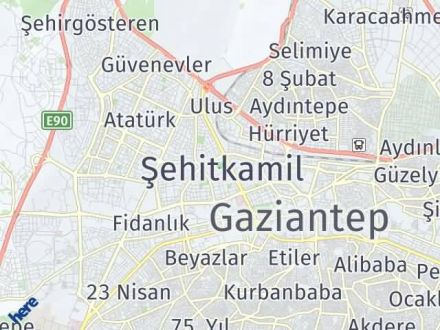 Gaziantep Yol Tarifi Haritası Gaziantep Yol Tarifi Haritası