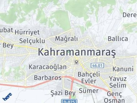 Kahramanmaraş Yol Tarifi Haritası