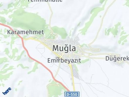 Muğla Yol Tarifi Haritası