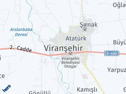 Şanlıurfa Yol Tarifi Haritası