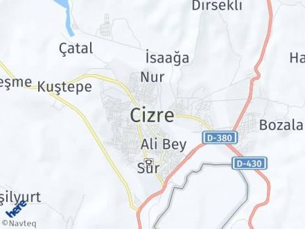 Şırnak Yol Tarifi Haritası