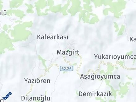 Tunceli Yol Tarifi Haritası