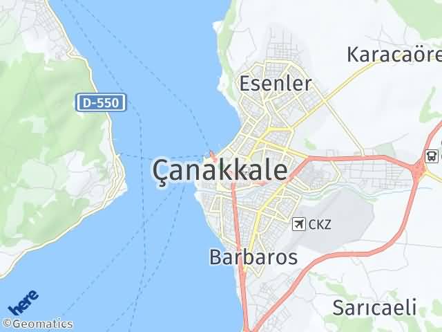 Çanakkale Yol Tarifi